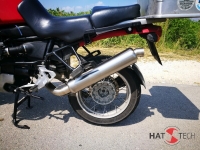 Rund ljuddämpare i rostfritt stål, främre ljuddämpare med CAT, R850 och R1100 GS/R