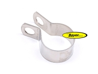 Halteschelle 40mm für Krümmer, links, VA poliert, BMW R2V Boxer Modelle bis 09/80