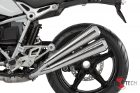 GUNBALL 25, dobbelt lyddæmper med 25 mm udløbskonus, BMW nine T (Euro 3) børstet