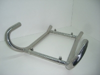 Krümmersatz 38mm Edelstahl mit zwei Querrohren o. Ölkühler