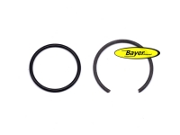 Juego de anillo de retención + junta tórica para tornillo de bloqueo de pata de horquilla, modelos BMW R2V Monolever de 10/85