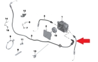 Cavo acceleratore in basso a sinistra, modelli BMW K25 K26 K27 K28 R1200
