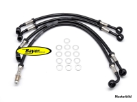 Tubo freno anteriore in treccia d&#39;acciaio BMW R1150R con ABS integrale dal 01, treccia d&#39;acciaio non rivestita