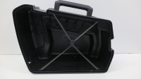 Väskeskåp vänster, svart, används, för integrerad etui, BMW K och R2V Boxer-modeller