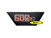 Adesivo per coperchio batteria 600cc rosso / argento