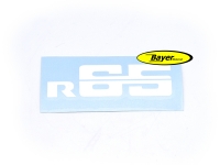 Sticker voor batterijdeksel R65 wit