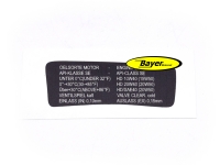 Cartello destro &quot;Oelsorte Motor&quot; per cruscotto per S-Cockpit, BMW R100S, R100CS