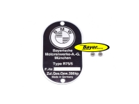 Plate type identification with rivet, BMW R75/5