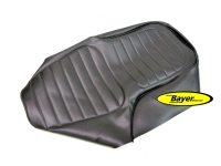 Funda de asiento, negro, asiento doble, nervadura transversal, modelos BMW /6