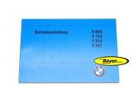 Logbog / betjeningsvejledning BMW R 60/6, R75 / 6 R90 / 6 R90S