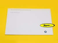 Zusatz Bordbuch / Bedienungsanleitung, BMW R80GS Basic, (in deutscher Sprache )
