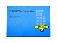 Návod k obsluze (anglicky) BMW R80RT, R100, R100CS, R100RS, R100RT 09 / 80-09 / 84