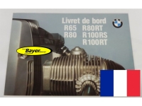 Logboek / gebruiksaanwijzing (in het Frans) BMW R65 R80 R80RT R100RS R100RT