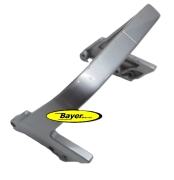 Originele BMW passagiershandgreep, zilver, gebruikt, BMW Paralever R80R R100R