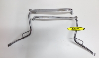 Original BMW Kofferhalter Satz, chrom, gebraucht, Z-Träger für Integralkoffer, BMW R2V Monolever