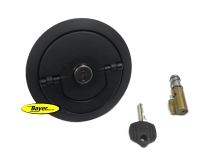 Original BMW fuel filler cap with lock and steering lock, keyed alike, including key, BMW R2V Boxer models