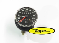 Alkuperäinen BMW-nopeusmittari, kunnostettu, valkoiset numerot, W691, BMW R90S R100RS
