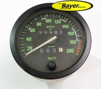 Original BMW Speedometer, overhauled, W747, BMW R80GS to 90, R80GS Basic