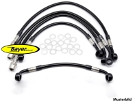 Latiguillo de freno de acero trenzado delantero y trasero, BMW R1100RT, tipo 259, con ABS, modelo 94-97, revestido de negro