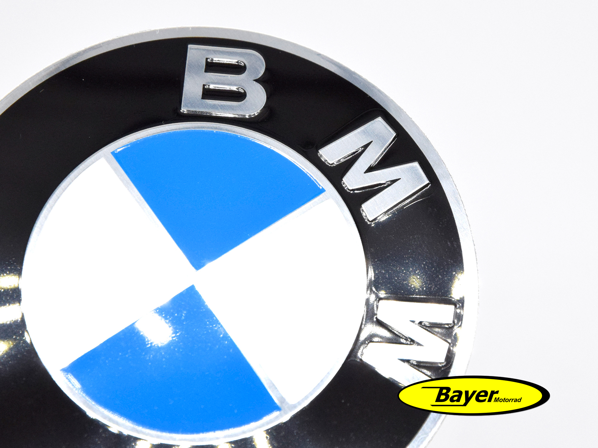Premium BMW Motorrad Emblem emailliert 70mm schwere Ausführung