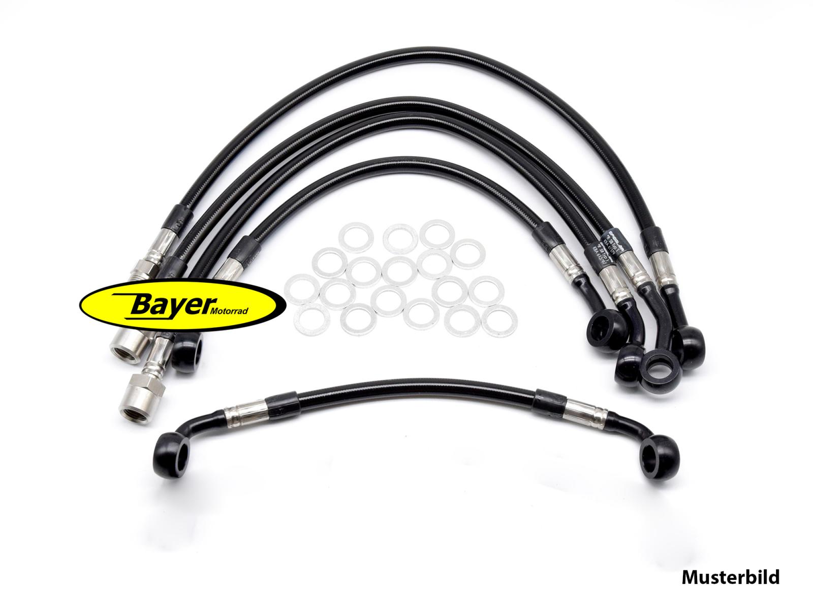 Kit Conduites Frein Avant Acier Inox Pour Honda Goldwing GL1000 1975-1978