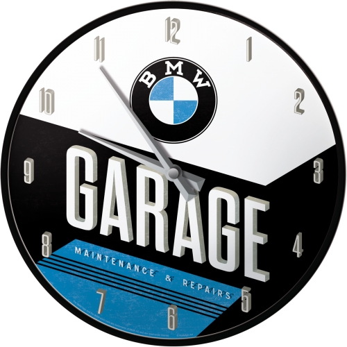 BMW Wanduhr - Garage