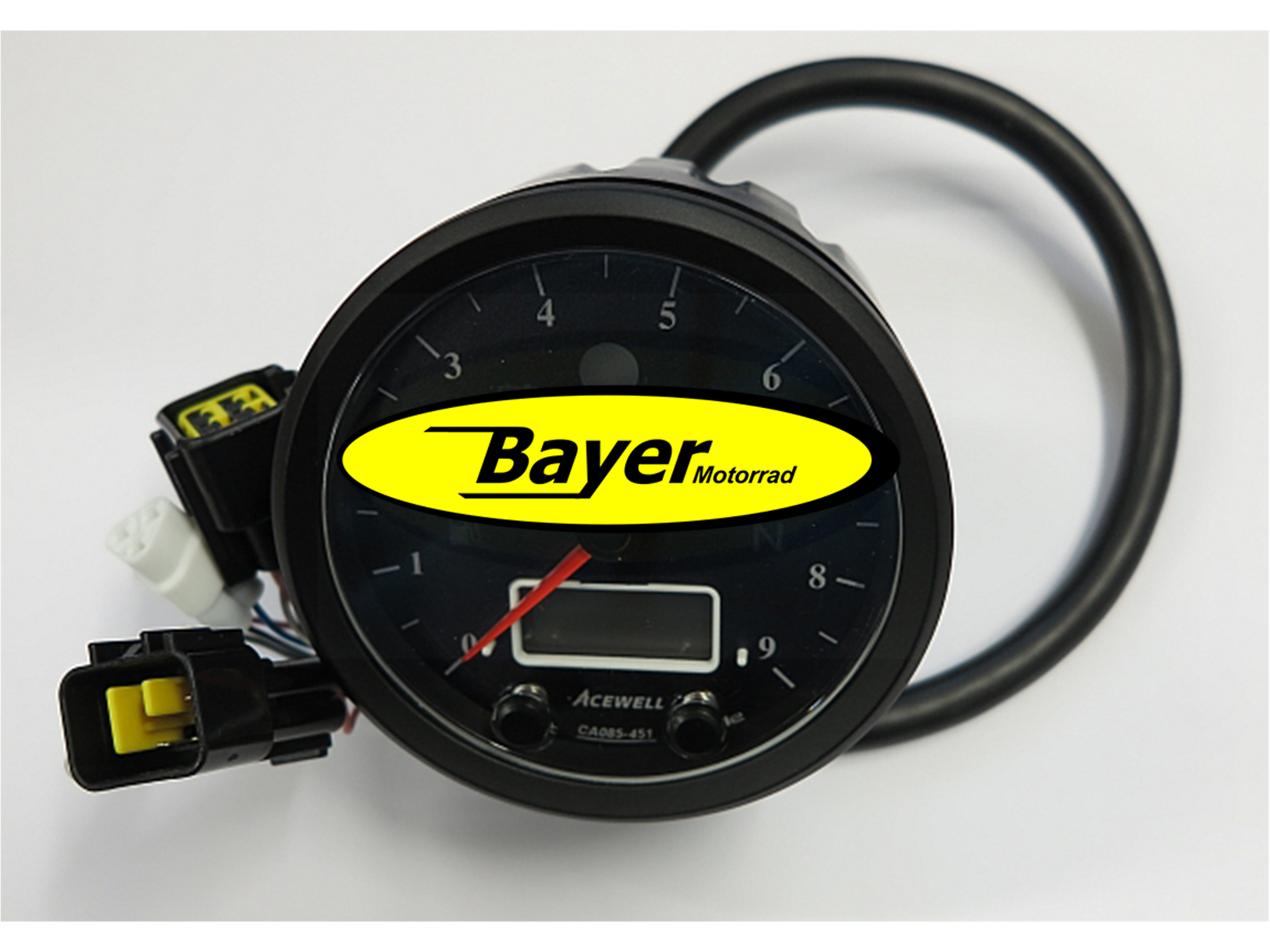 Tachometer Digital mit anaolgem Drehzahlmesser Acewell ACE-CA085-451AS