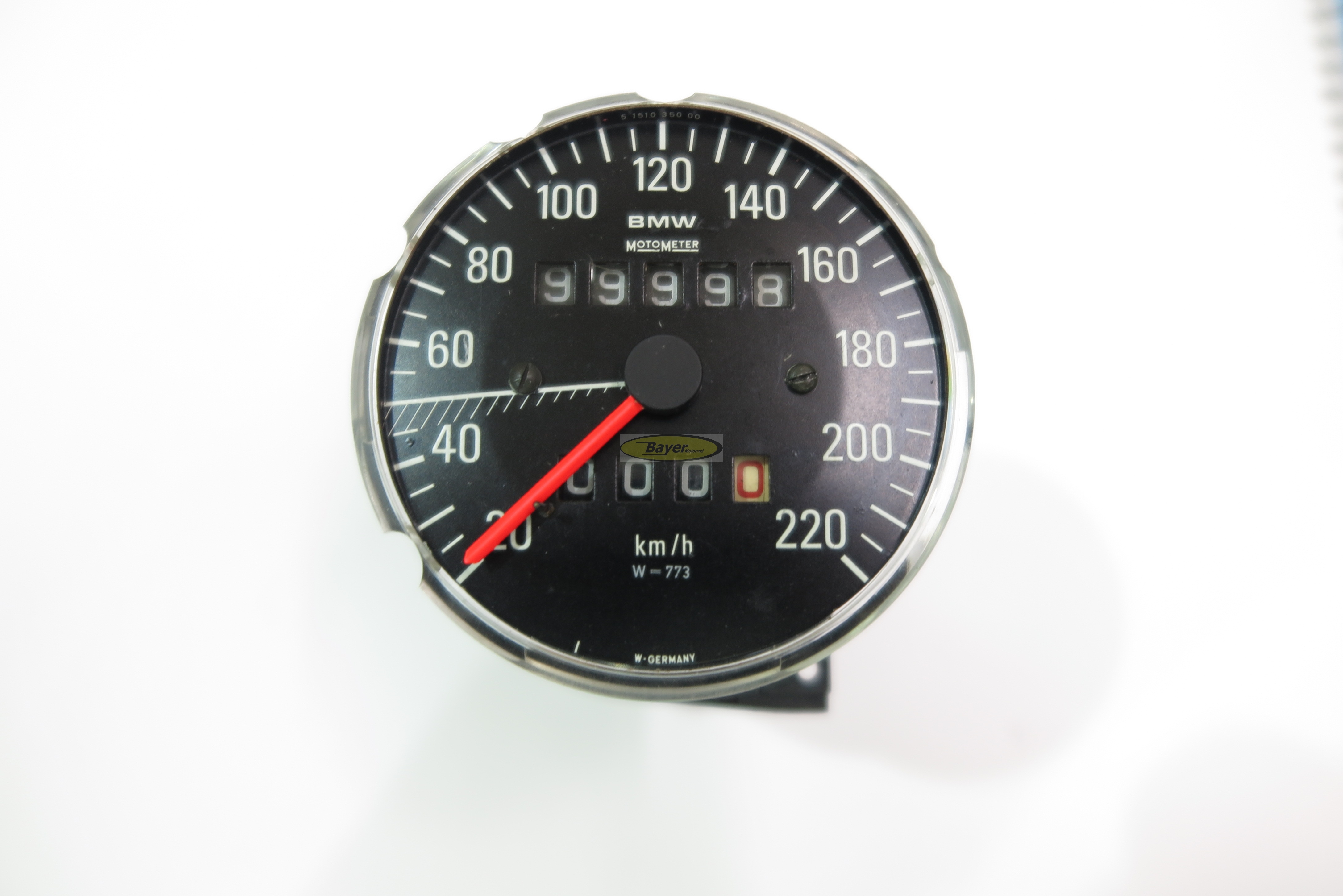 Los números blancos del reloj revisaron los modelos BMW R2V Boxer