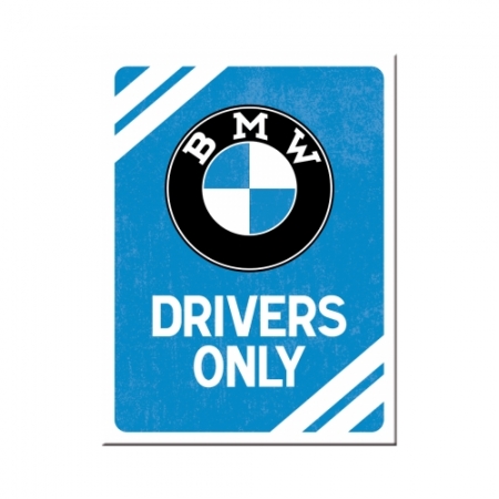 Magneet 6x8cm BMW - Drivers Only Blue