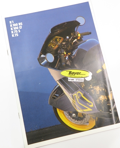 Originální brožura BMW K75 K75S K100RS K100LT K1