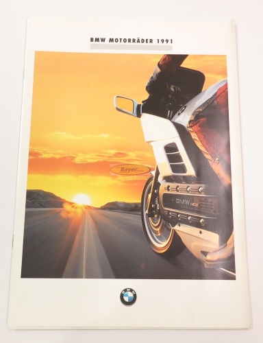 Original BMW Prospekt - BMW Motorräder 1991