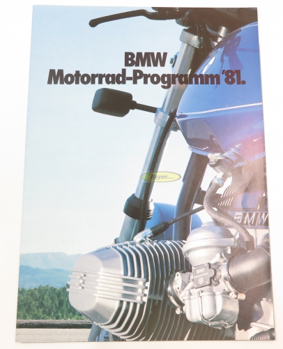 Original BMW Prospekt - BMW Motorräder 1981
