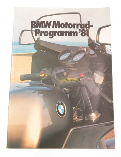 Original BMW Prospekt - BMW Motorrad Programm 81