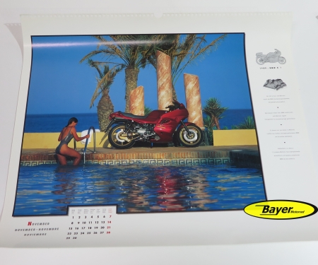 Originální plakát BMW K1100RS cca. Rozměr 46 cm x 38 cm