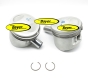 Piston Kit (B=81,97mm) 650cc (2 pc) R65 with Nikasilzylinder to 1984