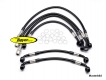Steelbraided Brakeline front BMW K100RS 4V with ABS Black coated