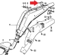 Supporto per copertura silenziatore, superiore, BMW R80ST e R80G/S PD