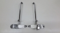 Originele BMW beugel links en rechts voor voorruit, chroom, gebruikt, BMW R80R R100R