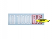 Emblem for battery cover R100RS white red
