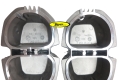 Valve cover set, Alu - left and right, new part, for BMW R2V Boxer models