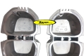 Valve cover set, Alu - left and right, new part, for BMW R2V Boxer models