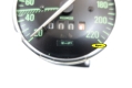 Original BMW speedometer, W691, grønne cifre, overhalet, BMW R2V boxer modeller